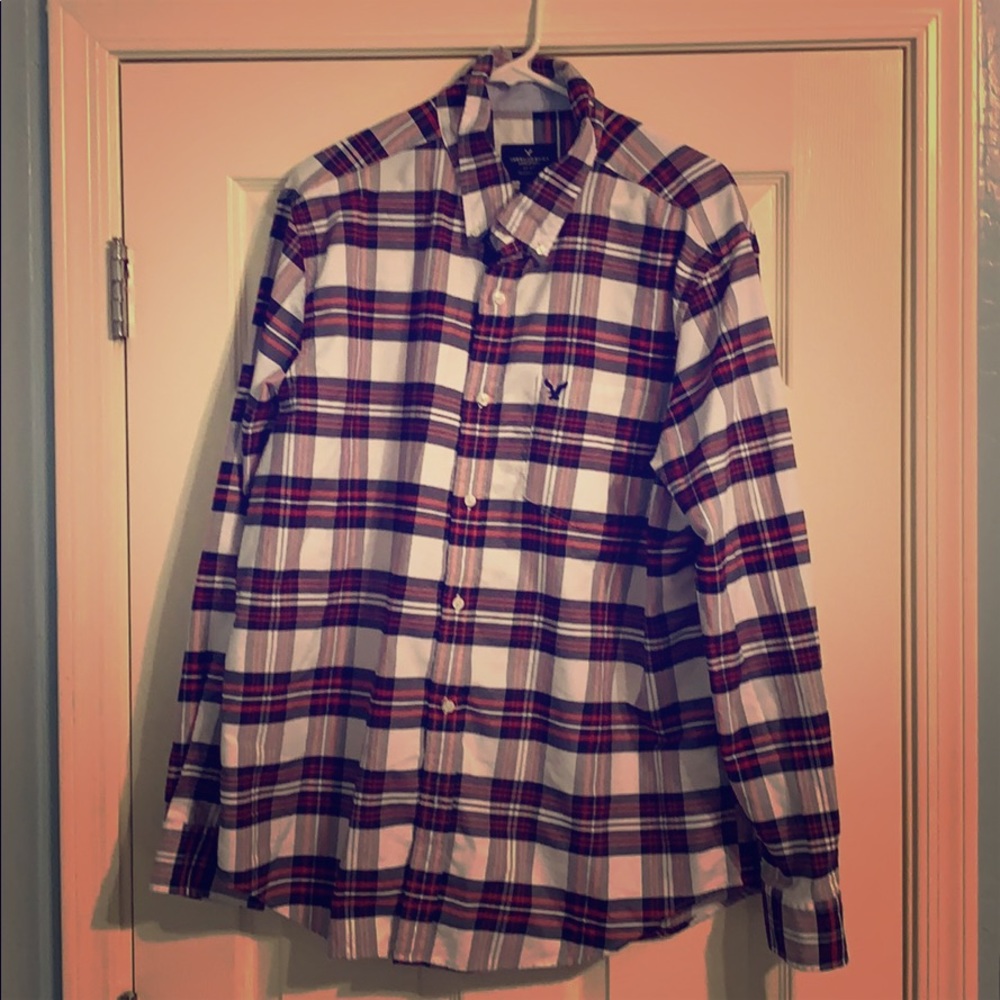 American Eagle long sleeve Plaid shirt